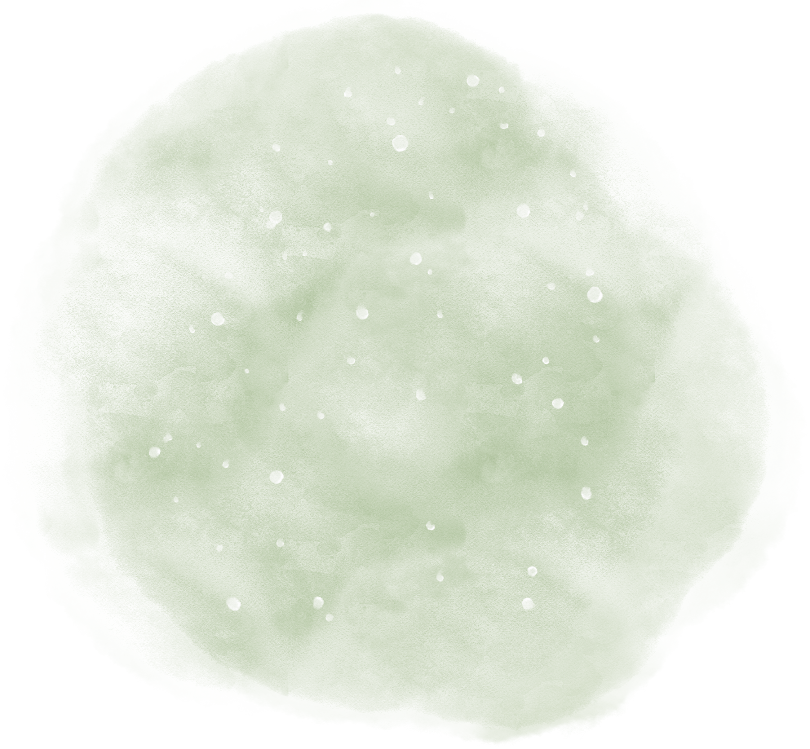 green  watercolor splash painting texture transparent background